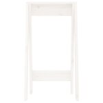 vidaXL Tabourets lot de 2 blanc 40x40x75 cm bois massif de pin