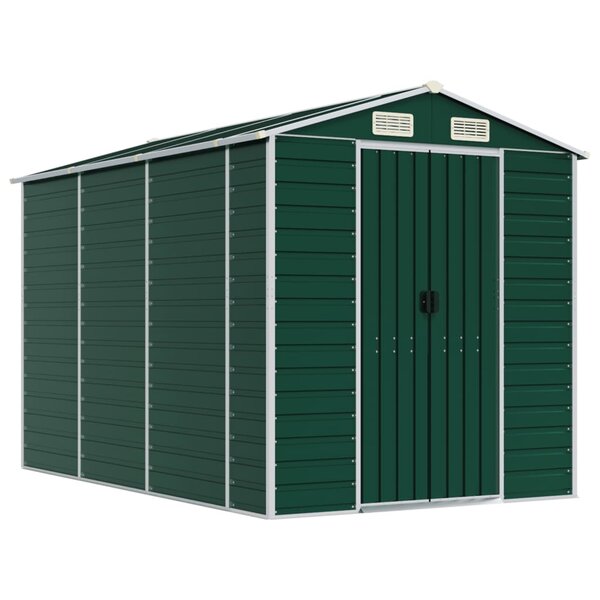 vidaXL Abri de jardin Vert 191 x 300 x 198 cm Acier galvanisé