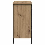 vidaXL Commode chêne artisanal 91 x 35.5 x 74.5 cm Bois d'ingénierie