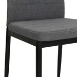 vidaXL Chaises à manger lot de 6 gris clair tissu