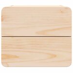 vidaXL Table de chevet Marron 39 x 34 x 33 cm Bois de pin massif