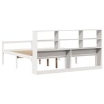 vidaXL Lit bibliothèque sans matelas blanc 180x200 cm bois pin massif