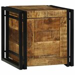 vidaXL Boîte de rangement 40 x 40 x 40 cm Bois de mangue massif