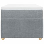 vidaXL Sommier à lattes de lit et matelas Gris clair 90x190 cm Tissu