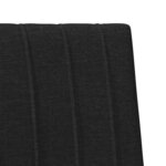 vidaXL Tête de lit capitonnée Noir 80 cm Pin massif