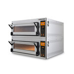 Four à pizza double électrique pro - 2 x 6 pizzas  - tr d 6 l 20 4 kw - resto italia -  -