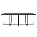 vidaXL Ensemble à dîner de jardin et coussins 9Pièces Résine tressée Noir