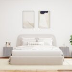 vidaXL Meubles TV muraux et lumières LED 2Pièces sonoma gris 40 5x35x40cm