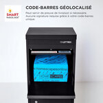 Boîte à colis Large Noir 2 portes Acier galvanisé SMART PARCEL BOX™