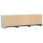 vidaXL Meuble TV Béton Bois d'ingénierie