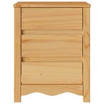 Table de chevet "DRAMMEN" 45x35x56 cm en bois de pin massif