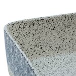 vidaXL Vasque à poser gris/bleu rectangulaire 46x35 5x13 cm céramique