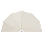 vidaXL Auvent latéral pliable de terrasse Crème 200 cm