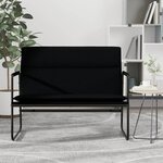 vidaXL Banc Noir 100x64x80 cm Tissu