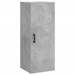 vidaXL Armoire murale gris béton 34 5x34x90 cm