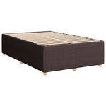 vidaXL Sommier à lattes de lit avec matelas Marron foncé 120x200 cm