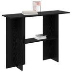 vidaXL Table console Chêne noir 100 x 30 x 75 cm Bois d'ingénierie