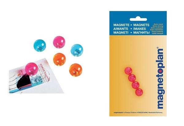 boules magnétiques, 14 mm, rose, contenu: 4 pcs MAGNÉTOPLAN