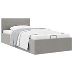 vidaXL Cadre de lit à rangement hydraulique sans matelas 100x200 cm