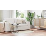 vidaXL Tapis HUARTE Crème 80 x 150 cm Polyester