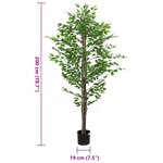 vidaXL Plante artificielle ficus 1260 feuilles 200 cm vert