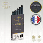 PARKER Quink 5 cartouches longues pour Stylo plume  encre noire
