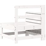 vidaXL Canapé de jardin accoudoir blanc 69x62x70 5 cm bois pin massif