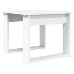 vidaXL Ensemble de tables basses 2 Pièces Blanc Bois d'ingénierie