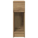 vidaXL Tables de chevet avec tiroir 2 Pièces chêne artisanal 20x36x60 cm