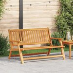 vidaXL Ensemble de repas extérieur Marron Bois d'Acacia Massif