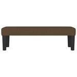 Banc banquette 100 x 30 x 30 cm tissu marron foncé 02_0010550