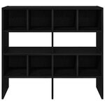 VidaXL Étagères à chaussures empilables en chêne noir 89 5 x 30 x 40cm