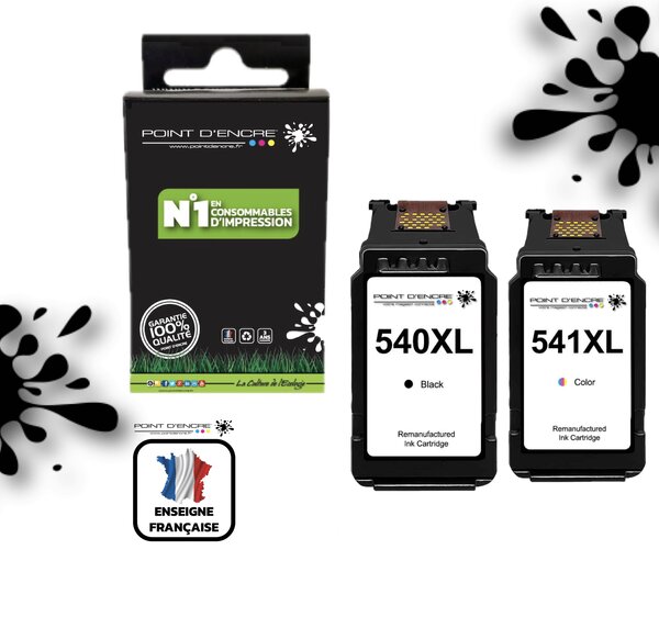 PG-540XL - CL-541XL - NOIR & COULEUR -Grande capacité