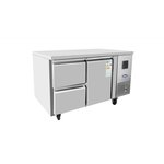 Table réfrigérée positive 700 - 1 porte 2 tiroirs 1/2 - atosa - r600a - acier inoxydable12101360pleine x700x840mm