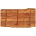 vidaXL Dessus de table 120x60x3 8cm rectangulaire bois massif d'acacia