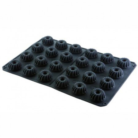 Moule silicone 600 x 400 mm pour 24 mini kougelhopfs - pujadas -  - silicone600 400x36mm