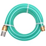 vidaXL Tuyau d'aspiration avec raccords en laiton 10 m 25 mm Vert