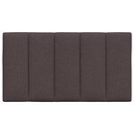 vidaXL Coussin de tête de lit Hanko marron foncé 90 cm tissu