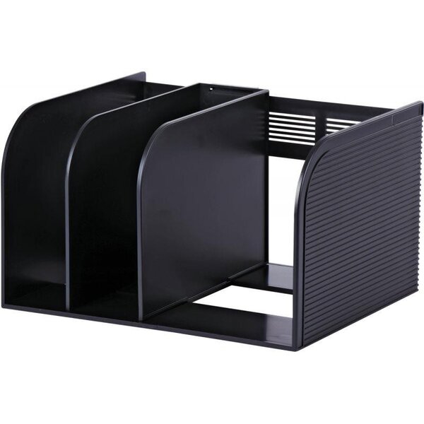 DURABLE Porte-catalogues OPTIMO en polystyrène antichoc. Dim : L 30 x H 25x P 180 cm. Coloris anthracite.