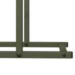 vidaXL Portant de bois chauffage vert olive 50x25x60 cm