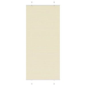 vidaXL Store plissé crème 95x200 cm largeur du tissu 94 4 cm polyester