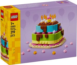 LEGO 40815 Gâteau d'anniversaire à construire  personnalisable  7+ ans