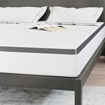 vidaXL Matelas 2 Pièces Blanc  Gris 80 x 200 cm Tissu tricoté