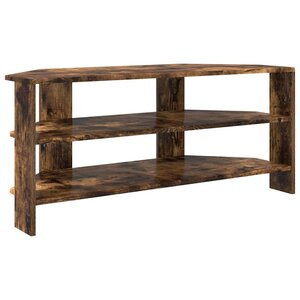 vidaXL MeubleTVd'Angle Chêne fumé 102x40 5x45cm Bois d'ingénierie