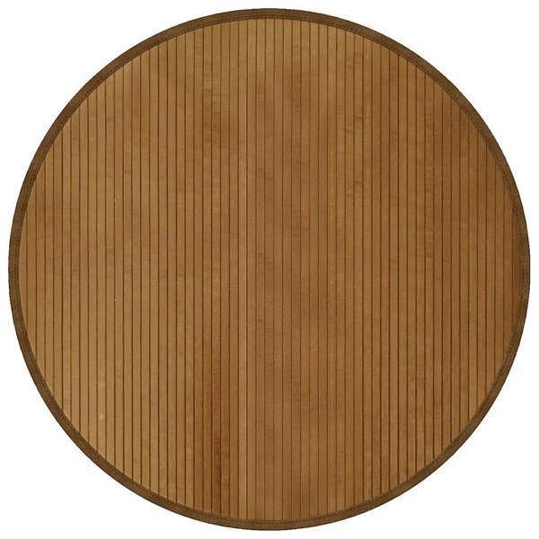 vidaXL Tapis rond marron 100 cm bambou