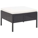 Salon de jardin meuble d'extérieur ensemble de mobilier 6 pièces avec coussins résine tressée noir 02_0016915