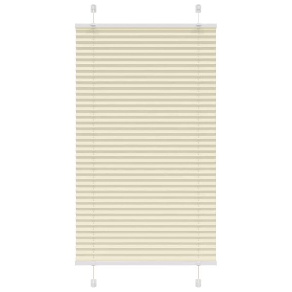 vidaXL Store plissé crème 75x150 cm largeur du tissu 74 4 cm polyester