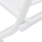 vidaXL Ensemble Bistro pliant 3 pièces Blanc Acier
