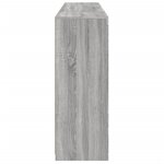 vidaXL Buffets avec lumières LED 3 Pièces sonoma gris bois d'ingénierie