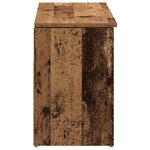 vidaXL Banc à chaussures vieux bois 102x30 5x45 cm bois d'ingénierie